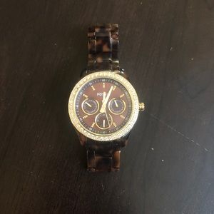 Tortoise shell Fossil watch. Women’s